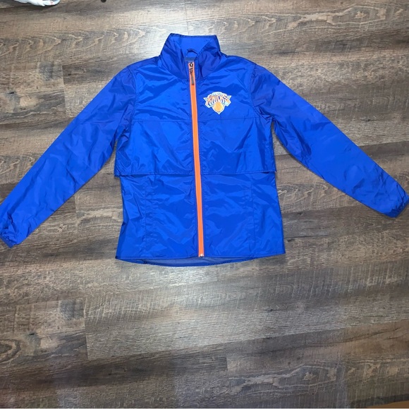 NBA G-III 4Her by Carl Banks Blue New York Knicks Winning Shot Full-Zip Jacket - Picture 1 of 6